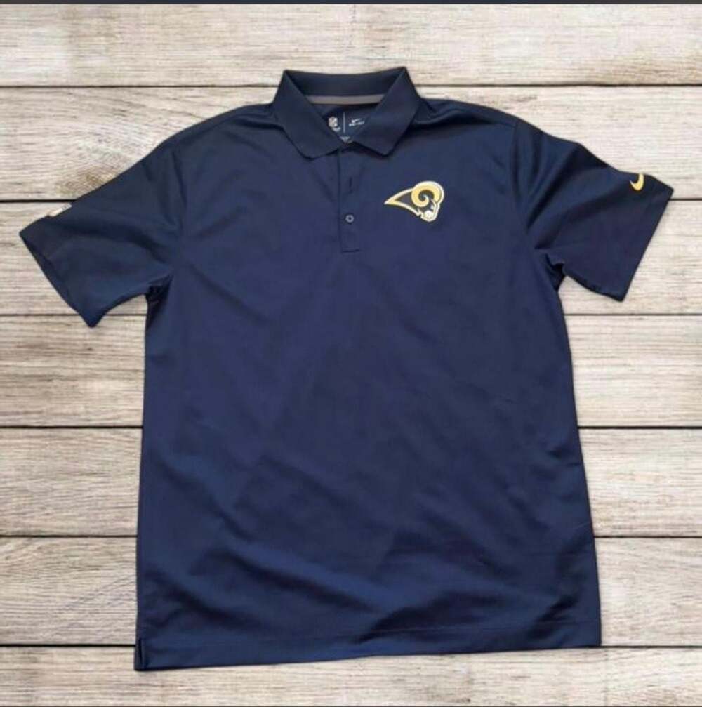 Nike NFL Los Angeles Rams Onfield Apparel Dri-FIT Polo Shirt
